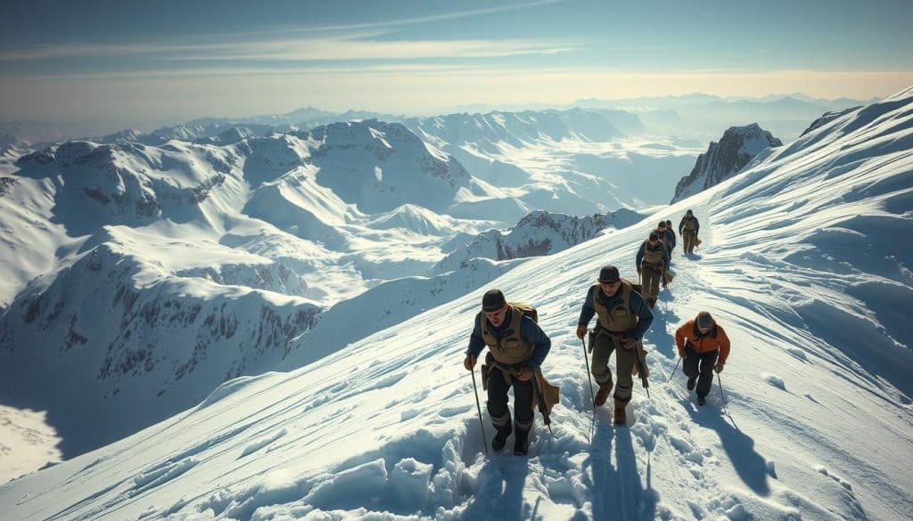 A snowy avalanche of financial strategies, cascading down a mountainous backdrop. In the foreground, a group of figures navigate the treacherous terrain, carefully crafting a step-by-step debt payment plan. Soft, diffused lighting illuminates the scene, casting long shadows and creating a sense of depth and drama. The figures are rendered in a realistic, detailed style, their expressions focused and determined. The overall atmosphere is one of challenge and perseverance, as the individuals work to overcome the daunting obstacles before them. The background is a sweeping, panoramic vista of snow-capped peaks and icy slopes, symbolizing the scale and complexity of the financial landscape. A snowy avalanche of financial strategies, cascading down a mountainous backdrop. In the foreground, a group of figures navigate the treacherous terrain, carefully crafting a step-by-step debt payment plan. Soft, diffused lighting illuminates the scene, casting long shadows and creating a sense of depth and drama. The figures are rendered in a realistic, detailed style, their expressions focused and determined. The overall atmosphere is one of challenge and perseverance, as the individuals work to overcome the daunting obstacles before them. The background is a sweeping, panoramic vista of snow-capped peaks and icy slopes, symbolizing the scale and complexity of the financial landscape.