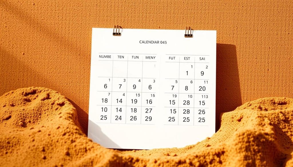 Calendario jubilación España: A meticulously crafted calendar illustration depicting the updated legal retirement age in Spain. Set against a warm, earthy backdrop, the calendar features crisp, modern typography and clean, minimalist design. Elegant icons and subtle graphical elements enhance the informative yet visually appealing layout. Soft, directional lighting casts subtle shadows, giving the composition a sense of depth and dimension. The overall aesthetic conveys a professional, authoritative tone befitting the subject matter. The image effectively communicates the key details about the legal retirement age in Spain in a visually compelling manner. Calendario jubilación España: A meticulously crafted calendar illustration depicting the updated legal retirement age in Spain. Set against a warm, earthy backdrop, the calendar features crisp, modern typography and clean, minimalist design. Elegant icons and subtle graphical elements enhance the informative yet visually appealing layout. Soft, directional lighting casts subtle shadows, giving the composition a sense of depth and dimension. The overall aesthetic conveys a professional, authoritative tone befitting the subject matter. The image effectively communicates the key details about the legal retirement age in Spain in a visually compelling manner.